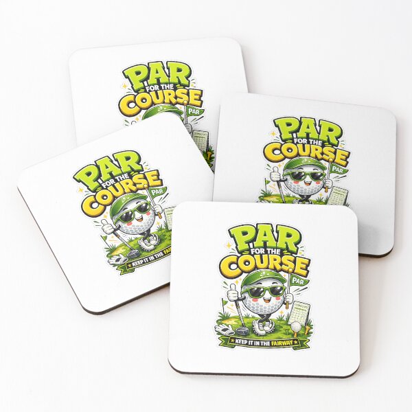Item preview, Par For The Course Funny Golf Ball Cartoon designed and sold by SnugfolioCo.
