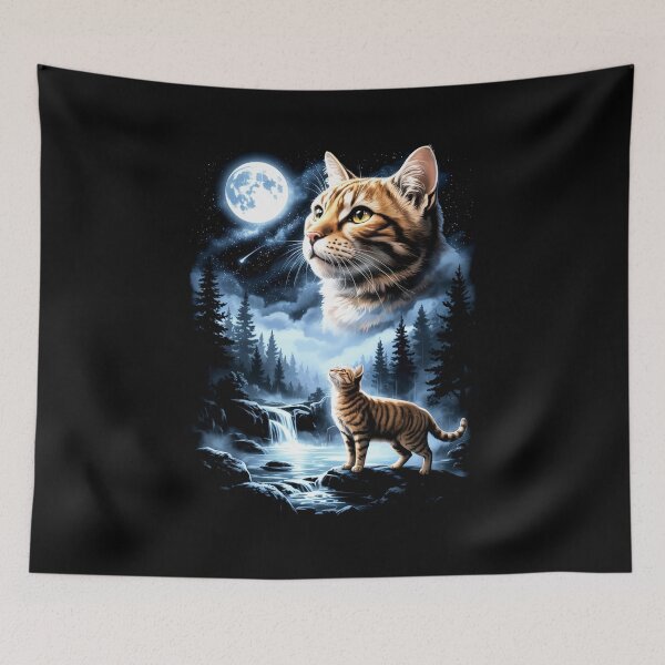 Item preview, Orange Cat Howling to the Moon Funny Meme designed and sold by charoen-design.