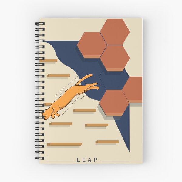 Item preview, Inspiring Orange Cat Geometric Abstract Leap Art Gift designed and sold by Paw-Soul.