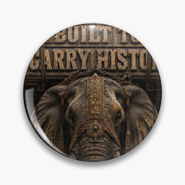 Item preview, Builder Built To Carry History Elephant Brutalist Canvas Print designed and sold by SavannaStrikes.