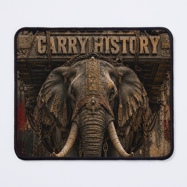 Item preview, Builder Built To Carry History Elephant Brutalist Canvas Print designed and sold by SavannaStrikes.