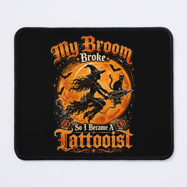 Item preview, Broom Broke So I Became A Tattooist Halloween Costume designed and sold by MaskedTarget.