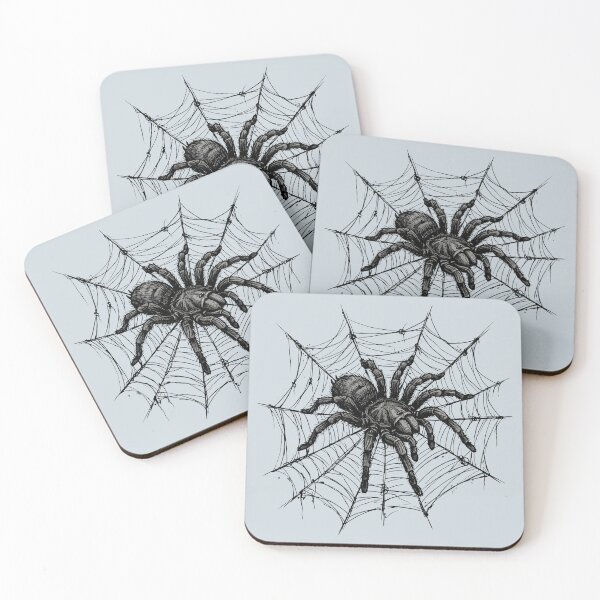 Item preview, Gothic Tarantula on Spiderweb Dark Aesthetic designed and sold by digitalbob60.