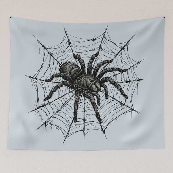 Item preview, Gothic Tarantula on Spiderweb Dark Aesthetic designed and sold by digitalbob60.