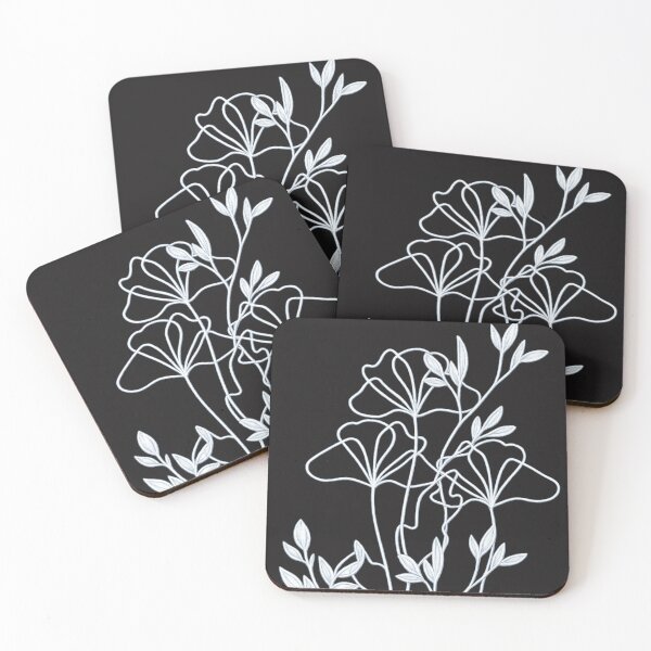 Item preview, Pearlescent White‑Silver Botanical Line Art – Minimalist Transparent Floral Illustration designed and sold by EdgeSphere.