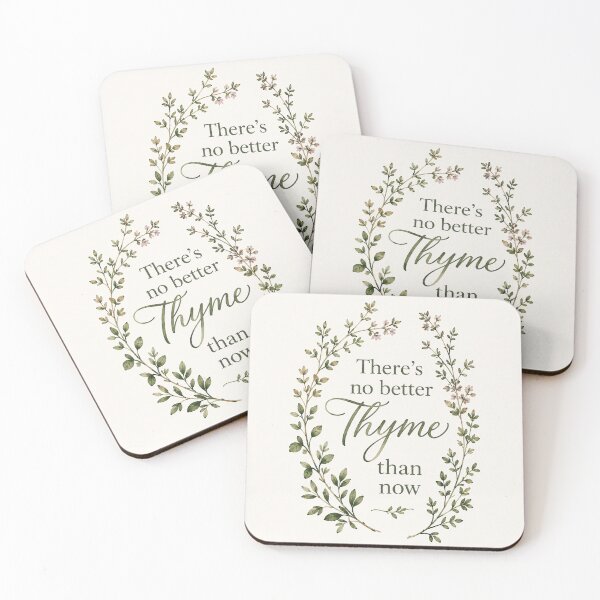 Item preview, There's No Better Thyme Than Now, Herbal Affirmation Art designed and sold by Art by Kristie.