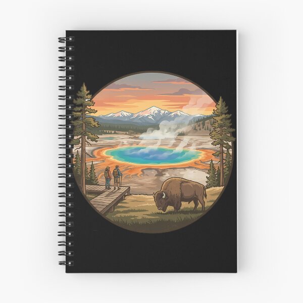 Item preview, Yellowstone Golden Sunset Vintage National Park Travel  designed and sold by KristenosNehk.