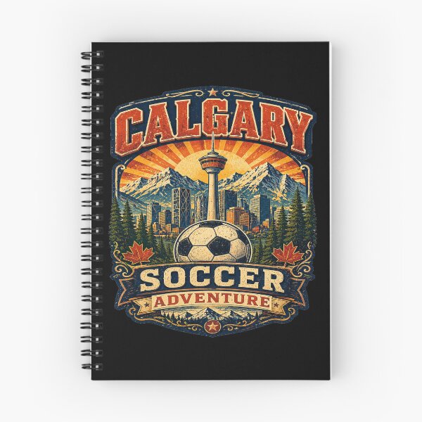 Item preview, Calgary Soccer Adventure Retro Canada Shirt | Vintage Rocky Mountains Football Travel Design | Calgary Skyline Soccer Fan Gift designed and sold by Globalcitytees.