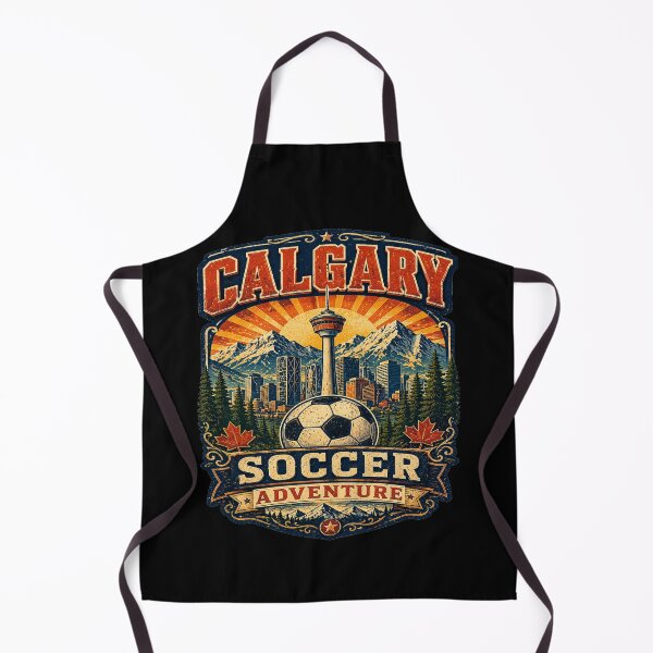 Item preview, Calgary Soccer Adventure Retro Canada Shirt | Vintage Rocky Mountains Football Travel Design | Calgary Skyline Soccer Fan Gift designed and sold by Globalcitytees.