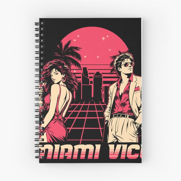 Item preview, Miami Vice Retro 80s Vintage Sunset Synthwave T-Shirt designed and sold by phsycartwork.