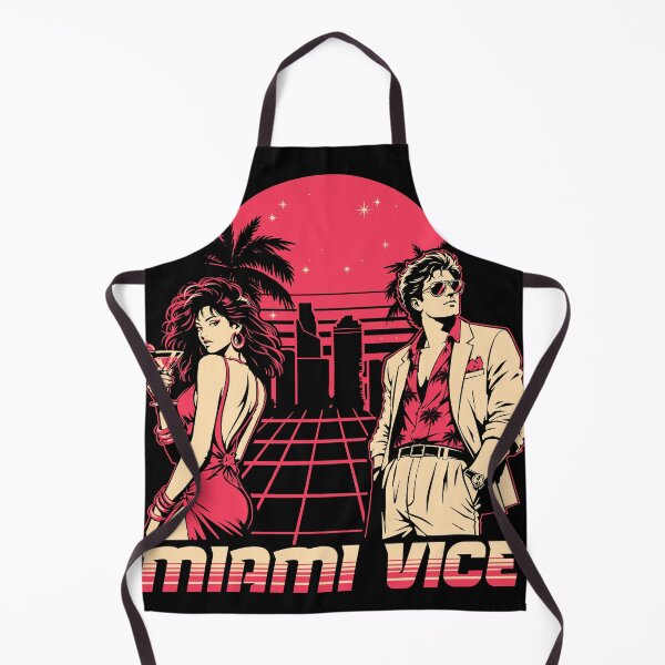 Item preview, Miami Vice Retro 80s Vintage Sunset Synthwave T-Shirt designed and sold by phsycartwork.