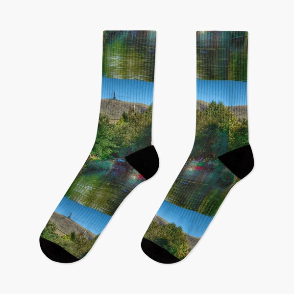 Item preview, Stoodley Pike from Todmorden Canal designed and sold by Alisonchambers2.