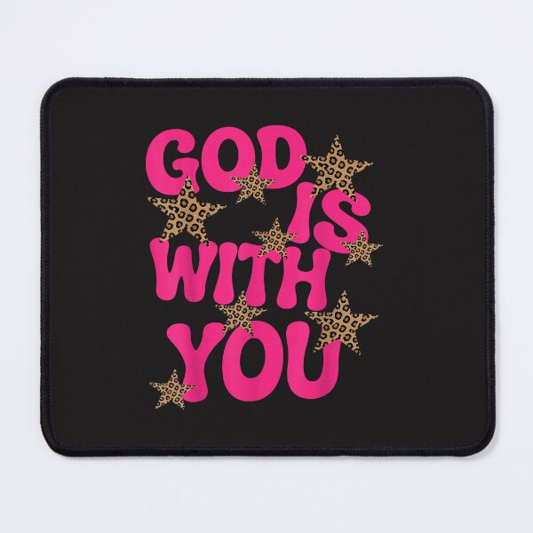 Item preview, God Is With You Christian Faith Shirt Retro Groovy Leopard Print Religious Bible Verse Inspirational Gift designed and sold by kiralynstration.