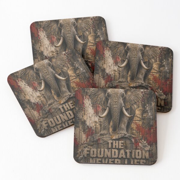Item preview, Methodical Builder Outlasts Brutalist Industrial Office Art Elephant Canvas designed and sold by SavannaStrikes.