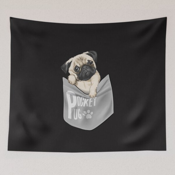 Item preview, Funny Pocket Pug Cute Dog Puppy Graphic T-Shirt for Pug Lovers Pet Owners Kids Adults designed and sold by kiralynstration.