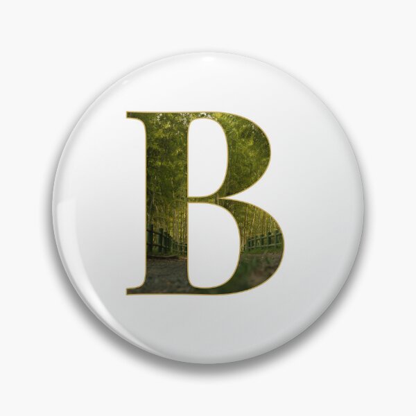 Item preview, Nature Bamboo Forest Monogram Letter B designed and sold by InakaLifePhoto.