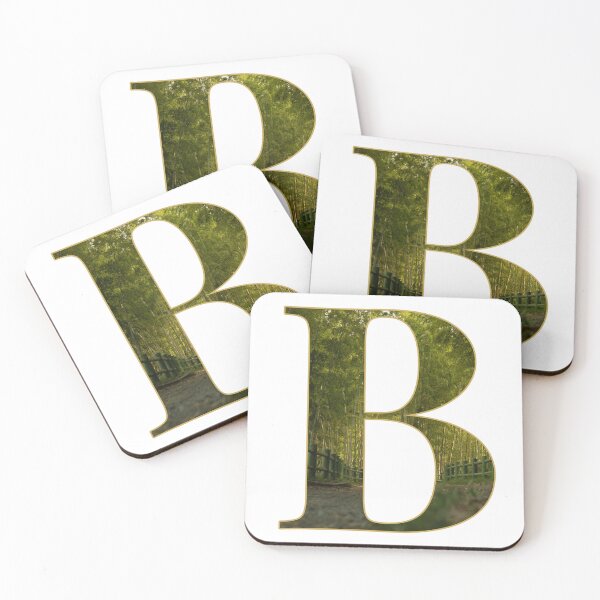 Item preview, Nature Bamboo Forest Monogram Letter B designed and sold by InakaLifePhoto.