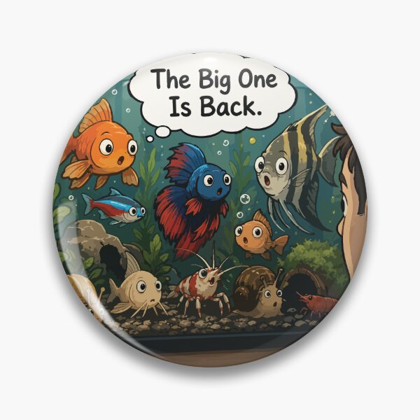 Item preview, The Big One Is Back Funny  Aquarium designed and sold by SimplePoDesign.