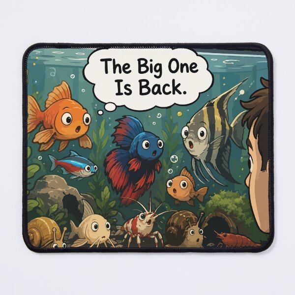 Item preview, The Big One Is Back Funny  Aquarium designed and sold by SimplePoDesign.