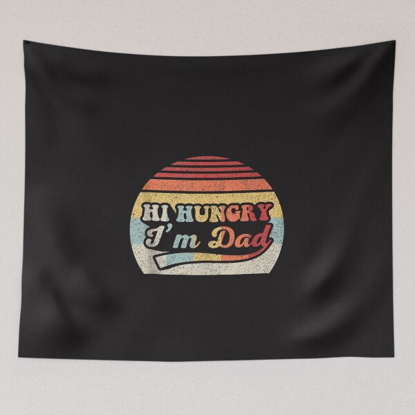 Item preview, Hi Hungry I'm Dad Funny Dad Joke Retro Vintage Father's Day Humor Graphic designed and sold by kiralynstration.