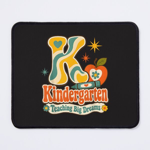 Item preview, Kindergarten Teacher Teaching Big Dreams Groovy Apple Retro Back to School Cute Teacher Gift designed and sold by kiralynstration.