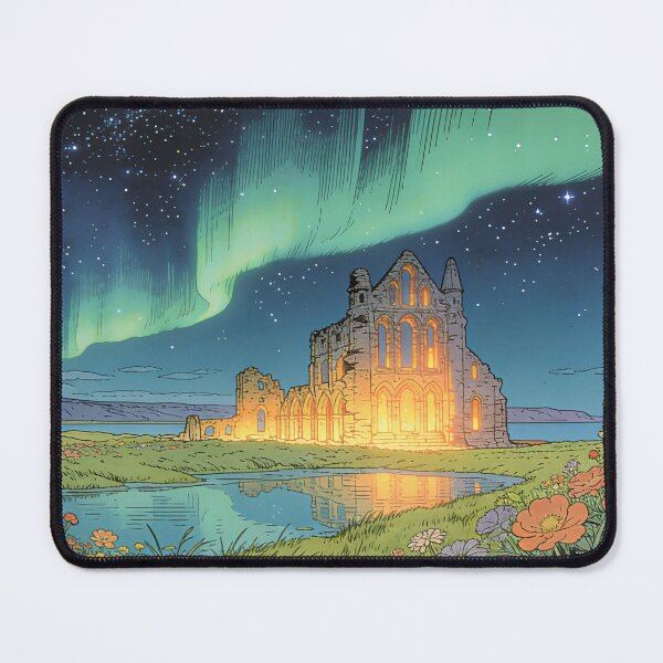 Item preview, Aurora Over the Ancient Abbey designed and sold by KiraChie.