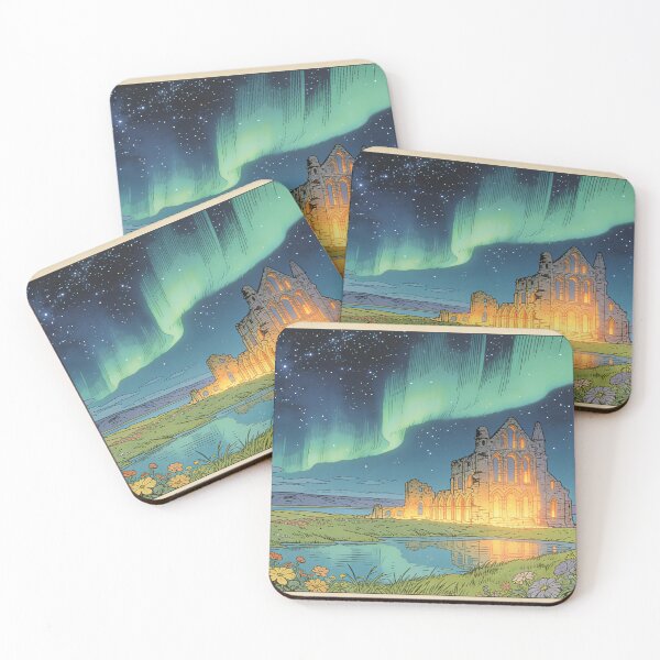 Item preview, Aurora Over the Ancient Abbey designed and sold by KiraChie.