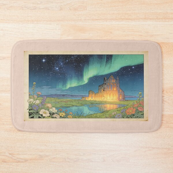 Item preview, Aurora Over the Ancient Abbey designed and sold by KiraChie.