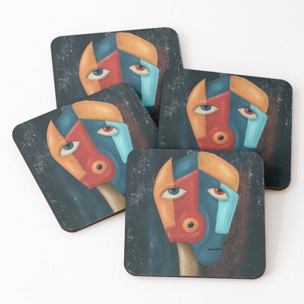 Item preview, Alien Cubist Portrait No. 02 designed and sold by aekritdeach.