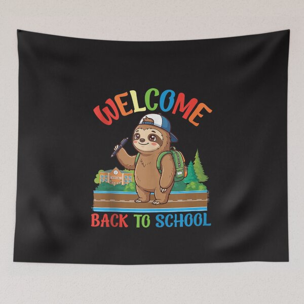 Item preview, Welcome Back to School Cute Sloth Student Kids First Day of School Boys Girls Teacher Classroom Gift designed and sold by kiralynstration.