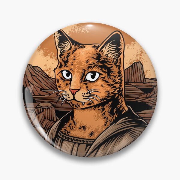 Item preview, Miawlisa Funny Cat Mona Lisa Parody Vintage Art designed and sold by phsycartwork.