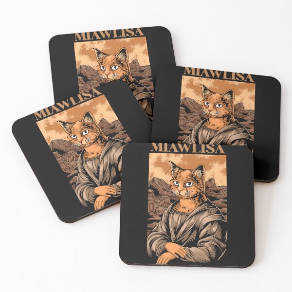 Item preview, Miawlisa Funny Cat Mona Lisa Parody Vintage Art designed and sold by phsycartwork.