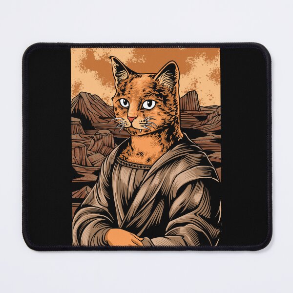 Item preview, Miawlisa Funny Cat Mona Lisa Parody Vintage Art designed and sold by phsycartwork.