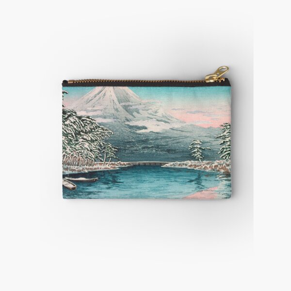 Item preview, Mount Fuji in Snow by Shotei Takahashi Vintage Japanese Woodblock Print designed and sold by vekotpu.