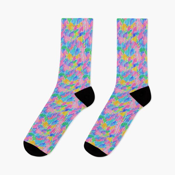 Artikelvorschau, Abstraktes, farbenfrohes Aquarell-Regenbogen-Pinselstrichmuster entworfen und verkauft von Zazizu.