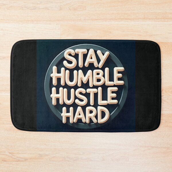 Item preview, Stay Humble Hustle Hard: Futuristic Abstract Typography Entrepreneur Poster designed and sold by Creative-RE.