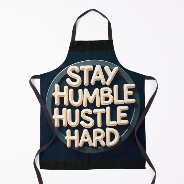 Item preview, Stay Humble Hustle Hard: Futuristic Abstract Typography Entrepreneur Poster designed and sold by Creative-RE.