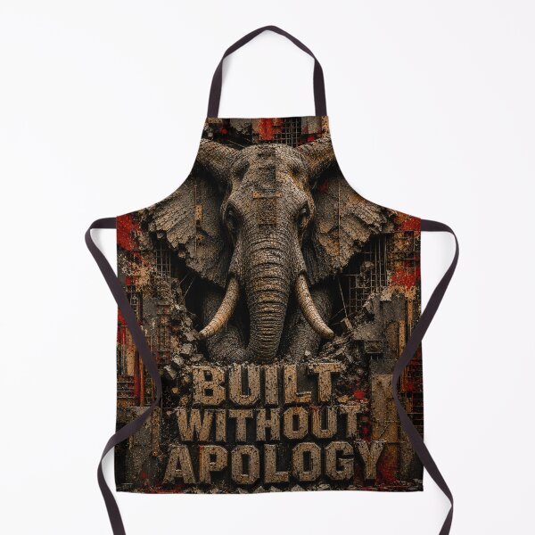 Item preview, Sovereign Operator Built Brutalist Industrial Wall Art Elephant Office Canvas designed and sold by SavannaStrikes.