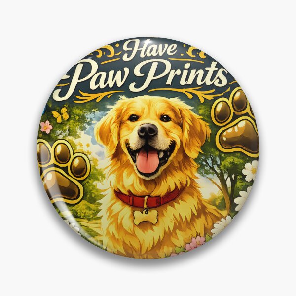 Item preview, Golden Retriever The Best Memories Have Paw Prints Vintage Dog Lover Design designed and sold by Sahil Randhawa.