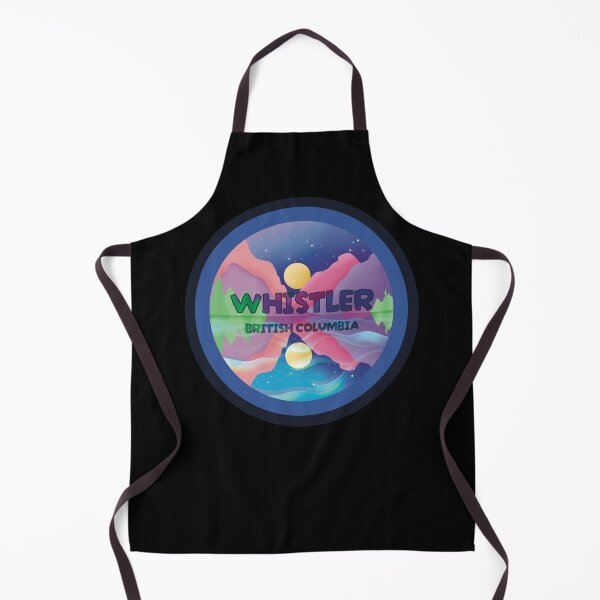 Item preview, Whistler BC Starry Night Lake Reflection Black Outline designed and sold by FrenchieBoops.