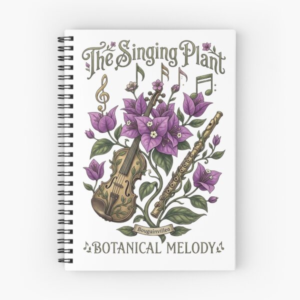 Item preview, The Singing Plant botanical melody T-Shirt | Floral Guitar Illustration designed and sold by SONOONDESIGN.
