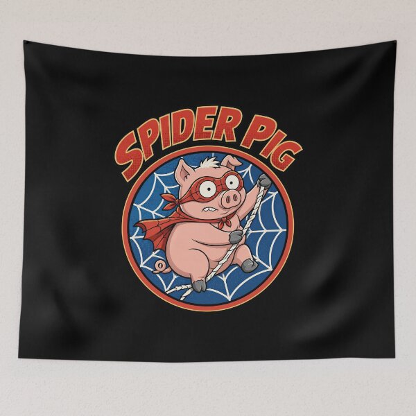 Item preview, SPIDER PIG | Funny Superhero Pig Parody Comic Graphic designed and sold by dwinburn.
