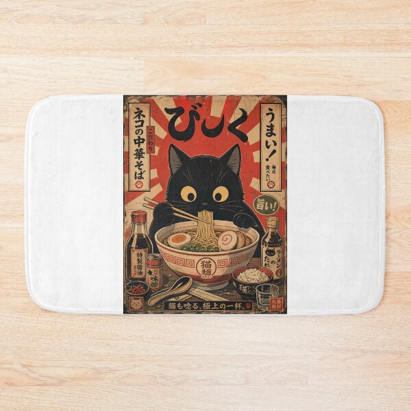 Item preview,  Cat Ramen Retro Japanese Noodles Kawaii designed and sold by PurrfectHome.