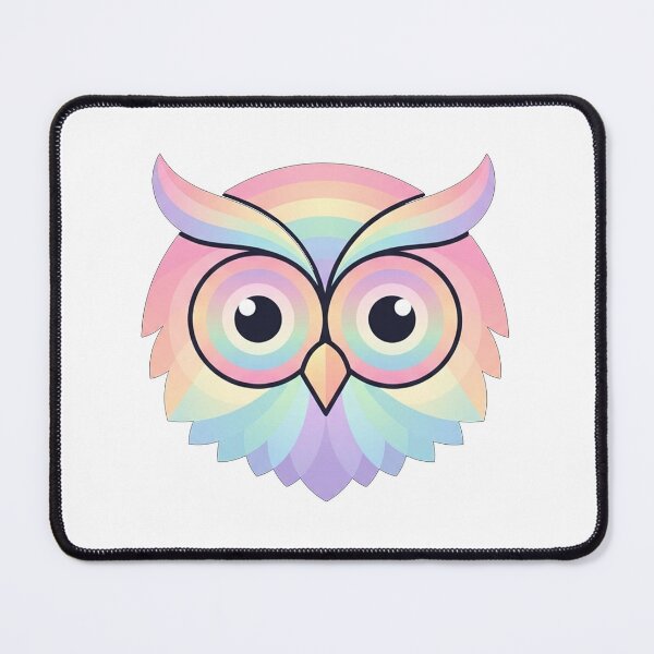 Item preview, Pastel Rainbow Owl designed and sold by Owcomm.
