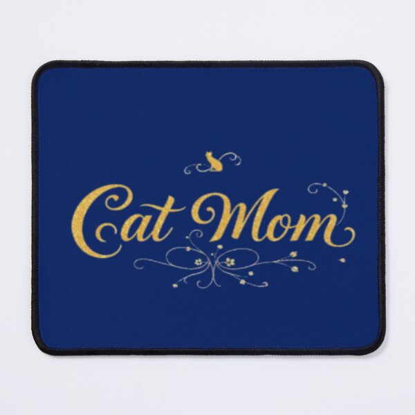 Item preview, Elegant Gold Cat Mom Typography Sticker designed and sold by hoodiehood.