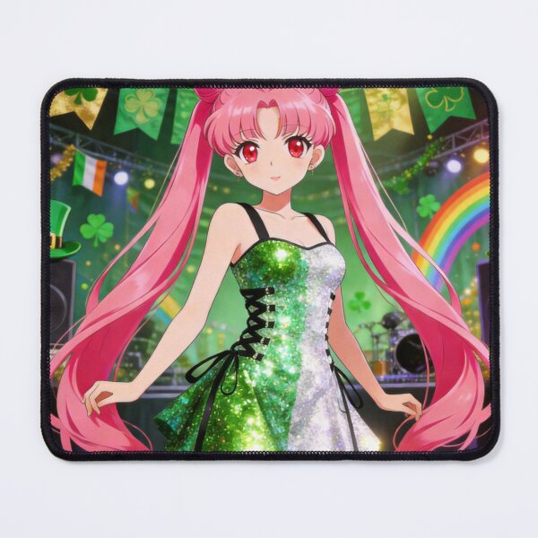 Item preview, St. Patrick's Day Chibiusa designed and sold by Solace Sparkles.