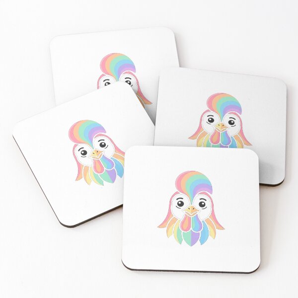 Item preview, Pastel Rainbow Rooster designed and sold by Owcomm.