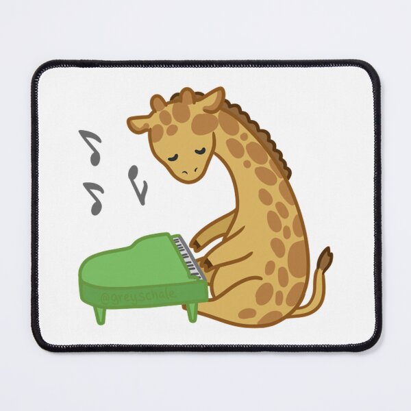 Item preview, Tall Tunes Cute Giraffe Playing Green Piano designed and sold by Greyschale.