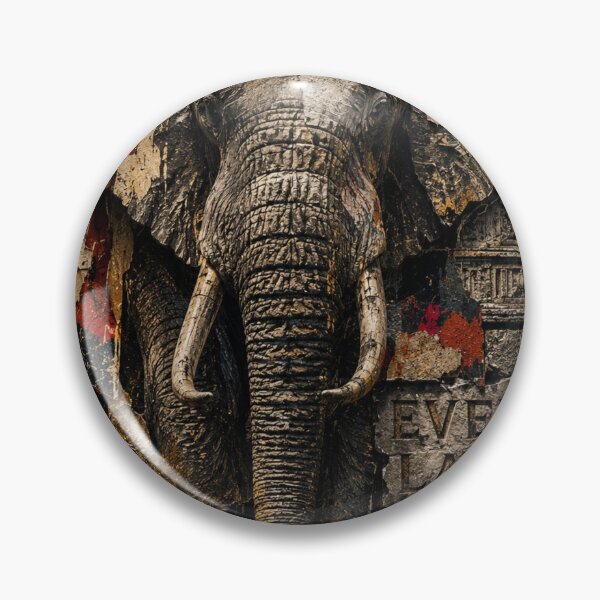 Item preview, Deep Work Engineer Audits Brutalist Industrial Office Art Elephant Canvas designed and sold by SavannaStrikes.