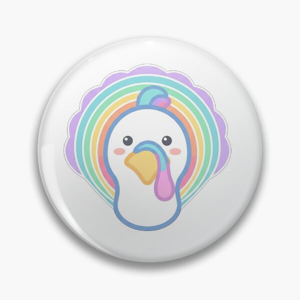 Item preview, Rainbow Turkey Kawaii designed and sold by Owcomm.